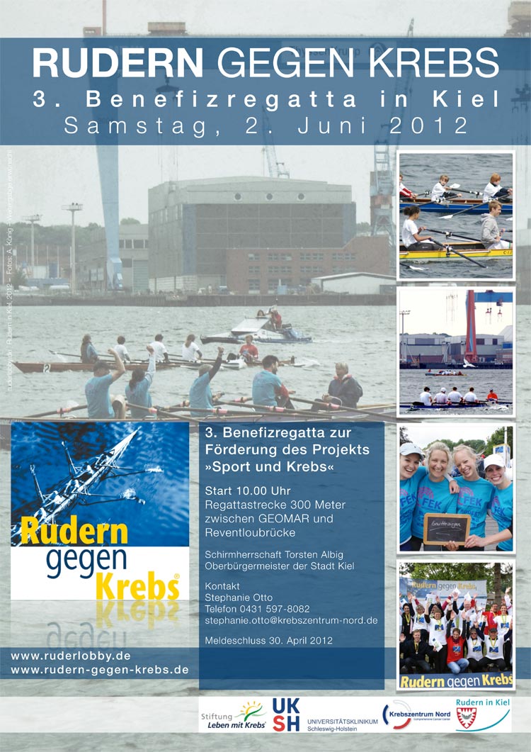 Plakat Rudern gegen Krebs 2012